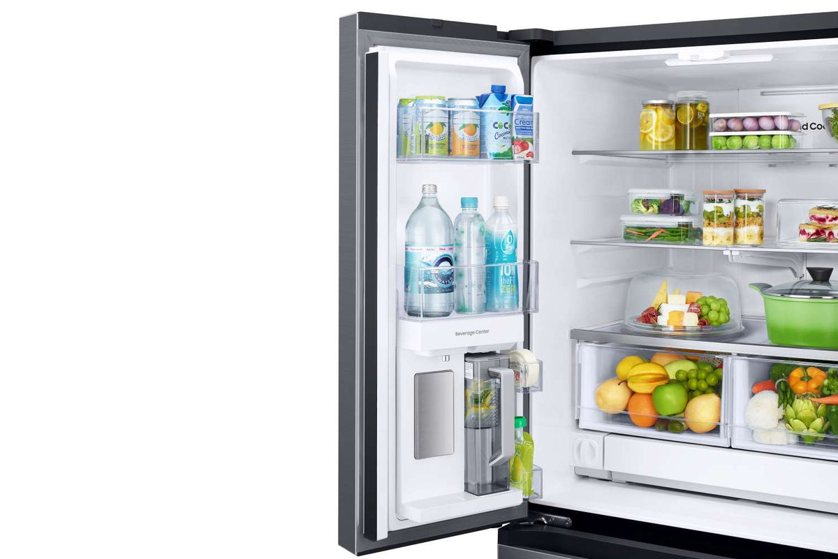 Samsung Black Stainless Steel 33" Wide French Door Refrigerator with