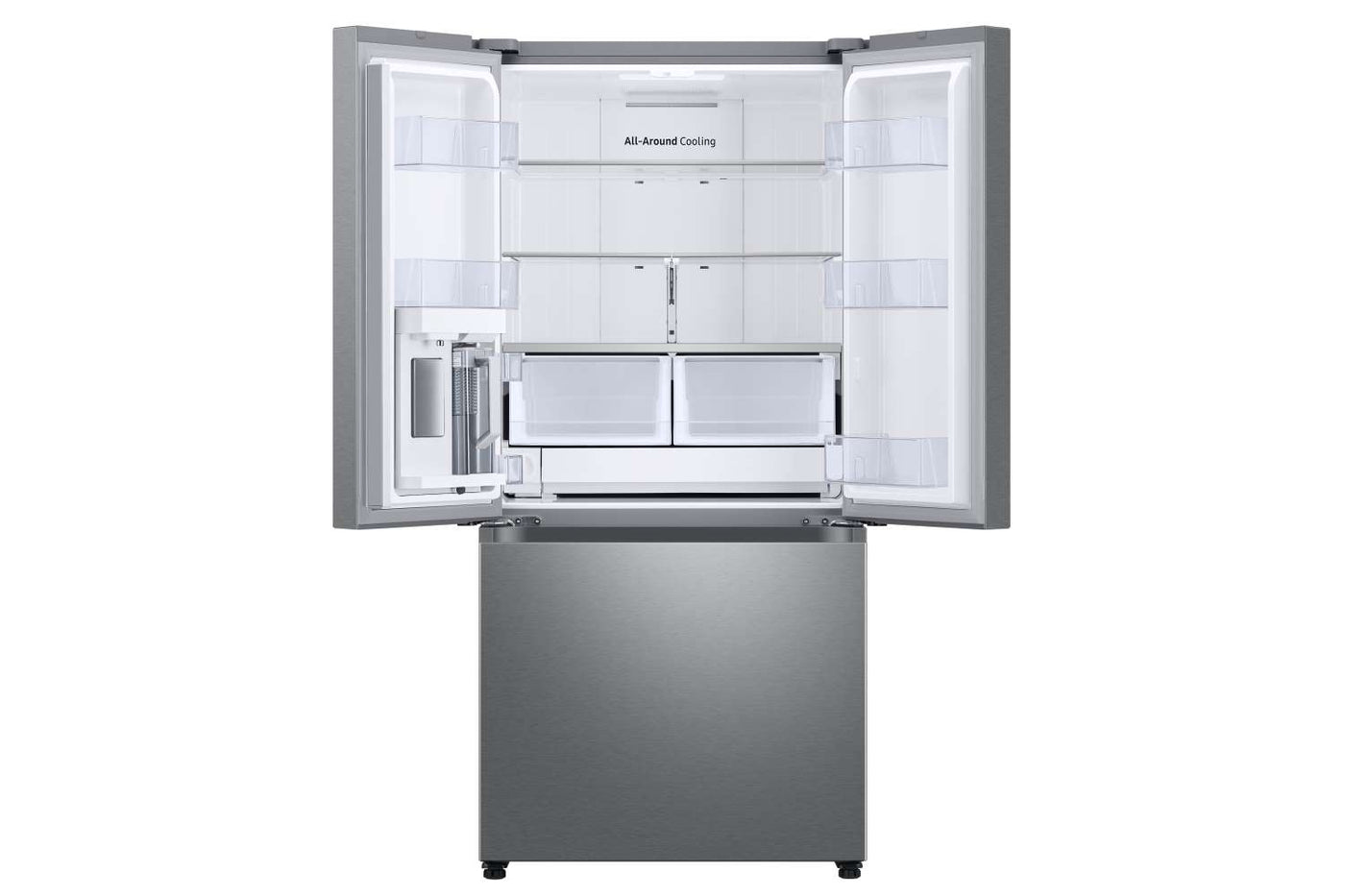 Samsung Stainless Steel 33" Wide French Door Refrigerator with Internal Ice & Water (24.5cu.ft) - RF25C5551SR/AA