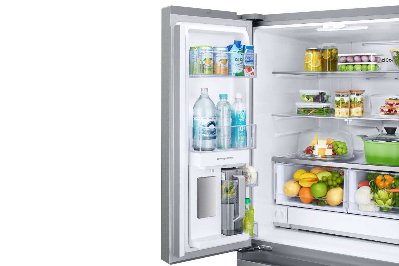 Samsung Stainless Steel 33" Wide French Door Refrigerator with Internal Ice & Water (24.5cu.ft) - RF25C5551SR/AA
