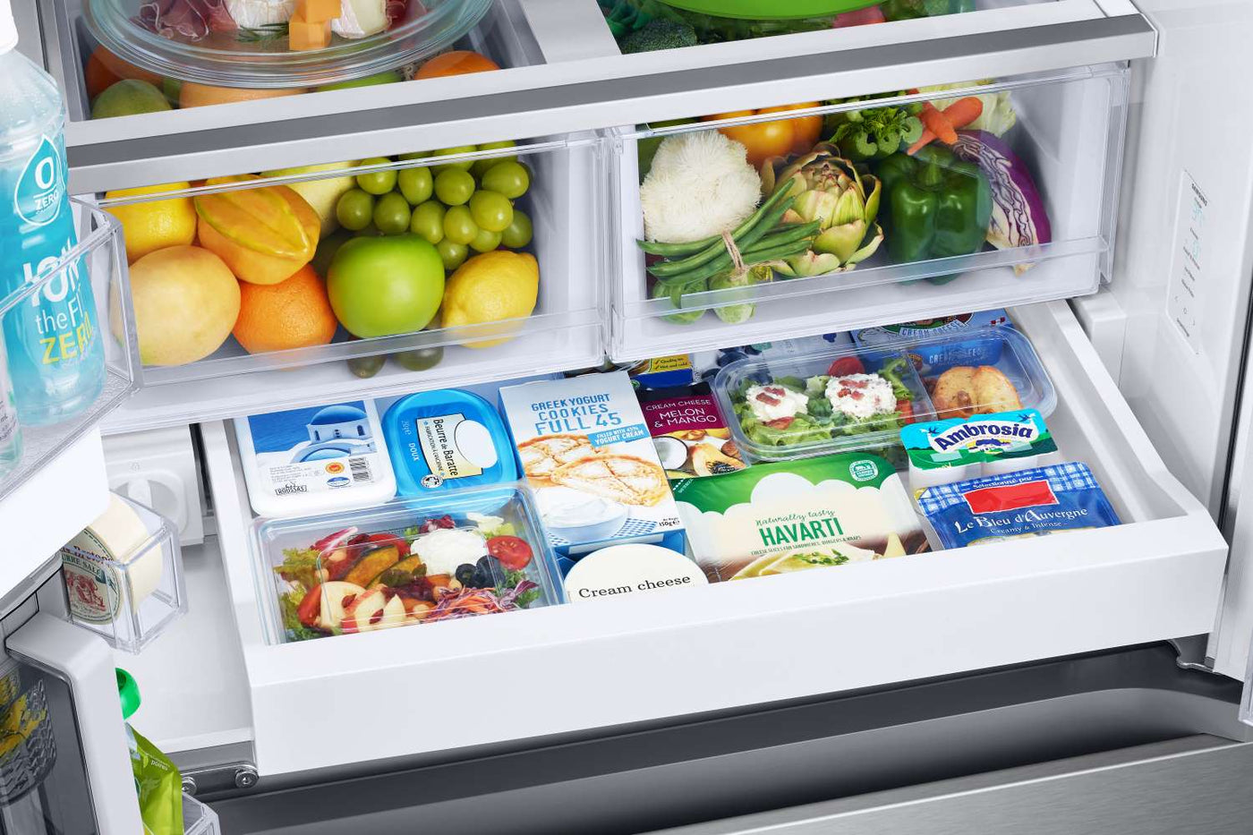 Samsung Stainless Steel 33" Wide French Door Refrigerator with Internal Ice & Water (24.5cu.ft) - RF25C5551SR/AA