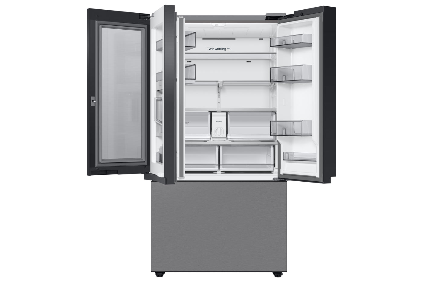 Samsung Stainless Steel BESPOKE 36" Counter-Depth French-Door Refrigerator with Beverage Center (23.9 Cu.Ft.) - RF24BB6600QLAA