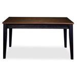 Caylie Noir Dining Table - Ebony, Driftwood