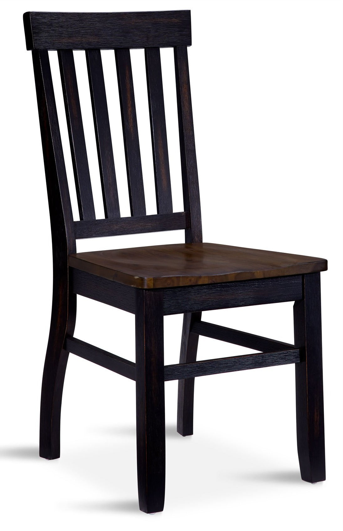 Caylie Noir Side Chair - Ebony, Driftwood