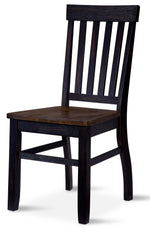Caylie Noir 5-Piece Dining Set - Ebony, Driftwood