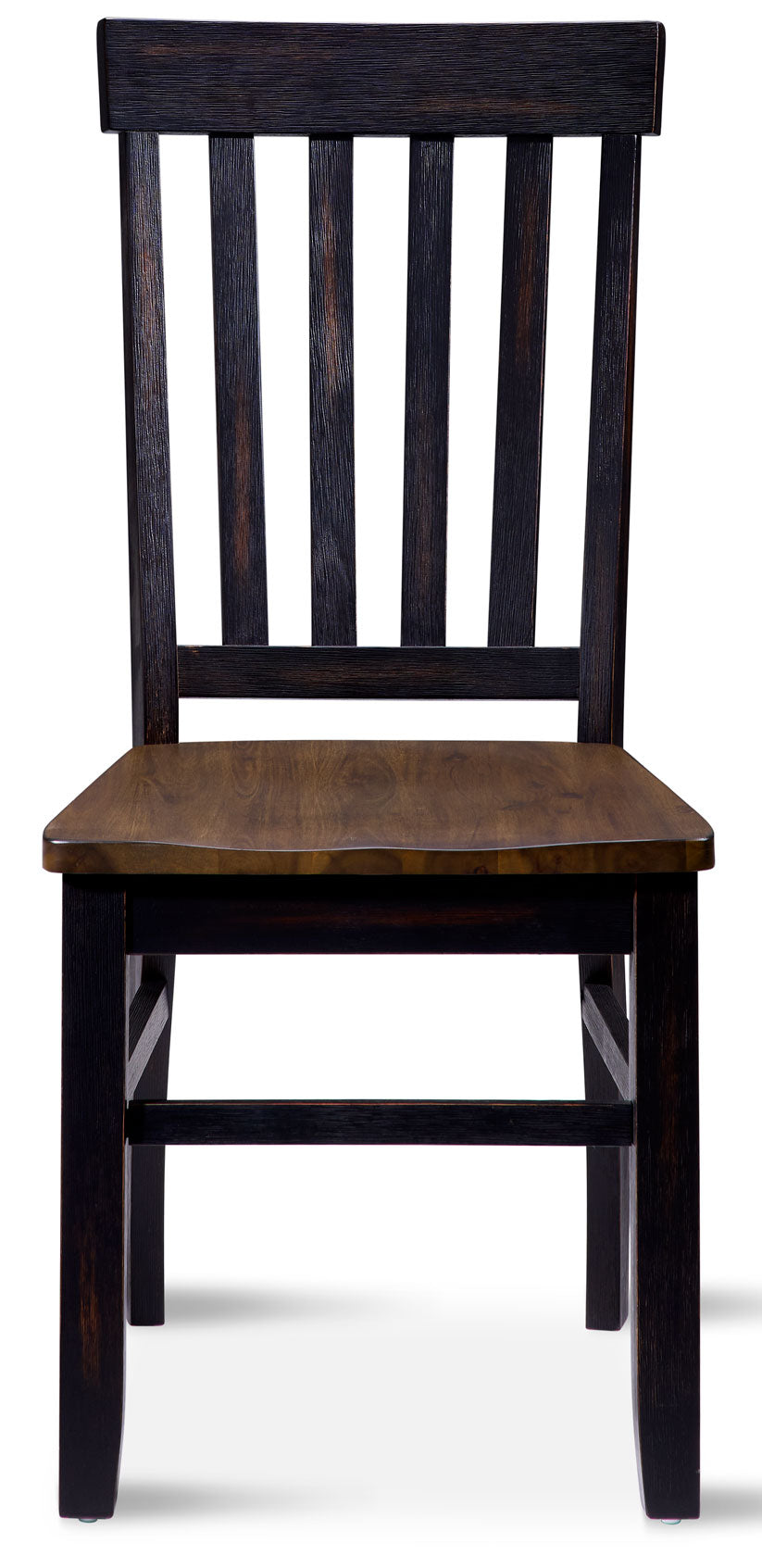 Caylie Noir Side Chair - Ebony, Driftwood