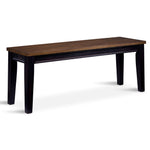 Raven Noir Bench - Ebony, Driftwood