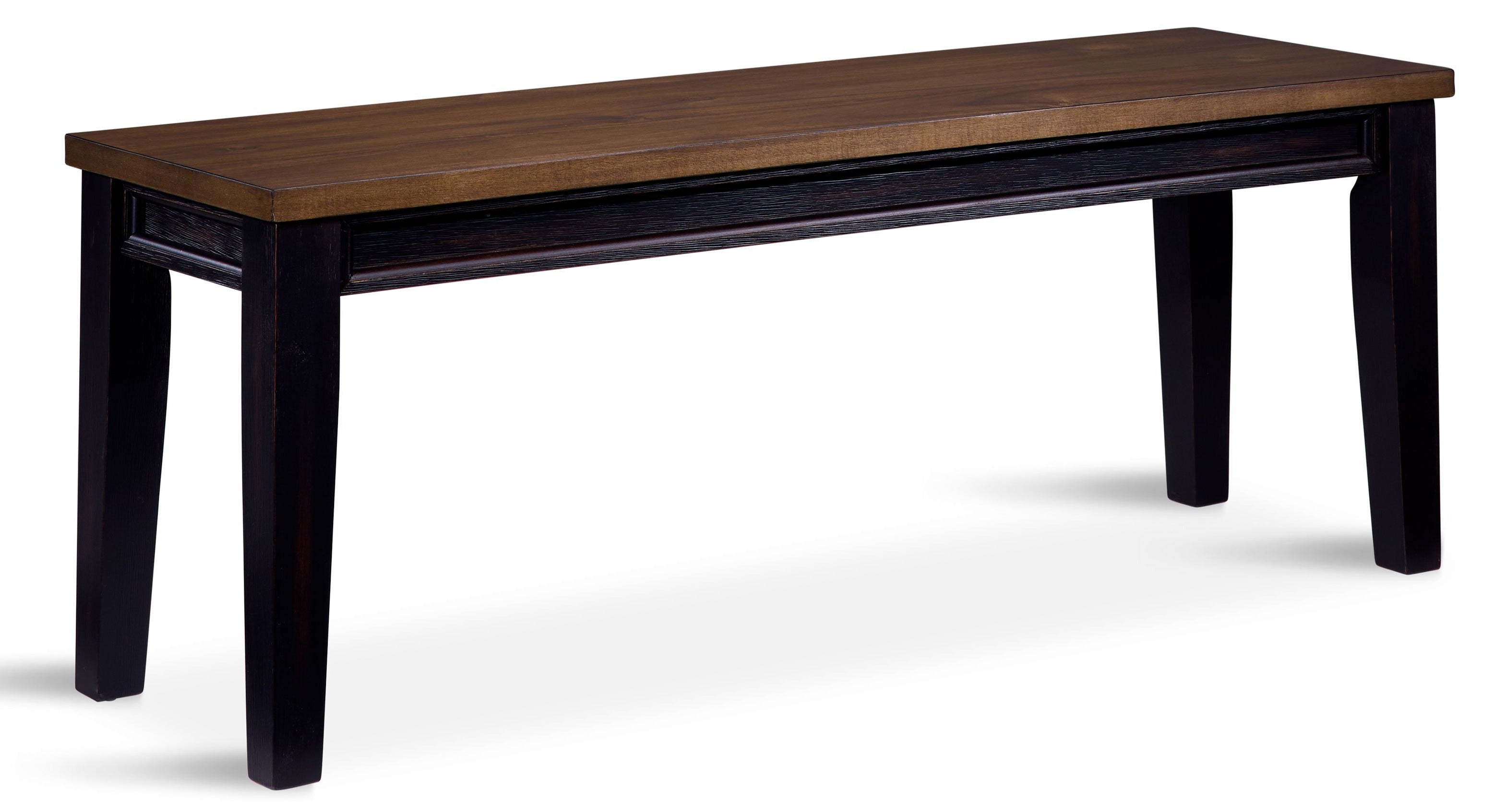 Caylie Noir Bench - Ebony, Driftwood