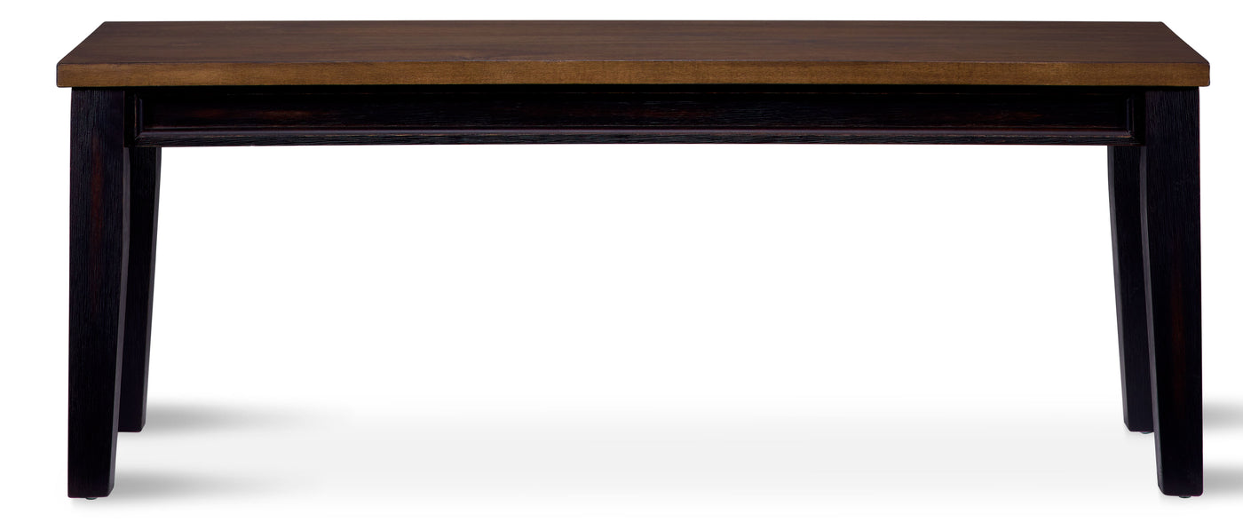 Raven Noir Bench - Ebony, Driftwood