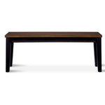 Caylie Noir 3-Piece Dining Set with Benches - Ebony, Driftwood