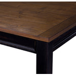 Caylie Noir 3-Piece Dining Set with Benches - Ebony, Driftwood
