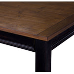 Caylie Noir 7-Piece Dining Set - Ebony, Driftwood