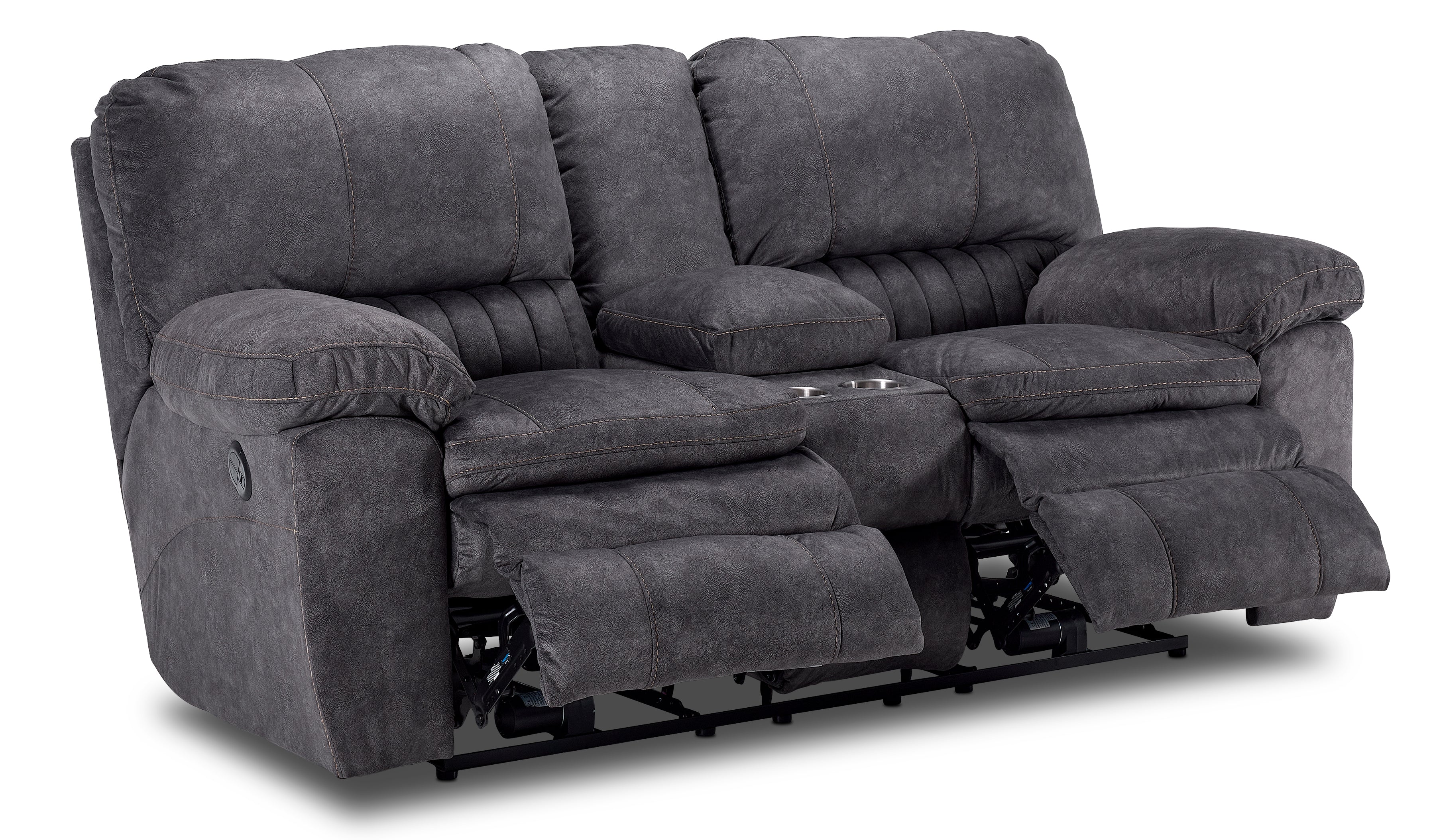 Reyes Power Reclining Sofa Loveaset and Chair Set Grey Leon s