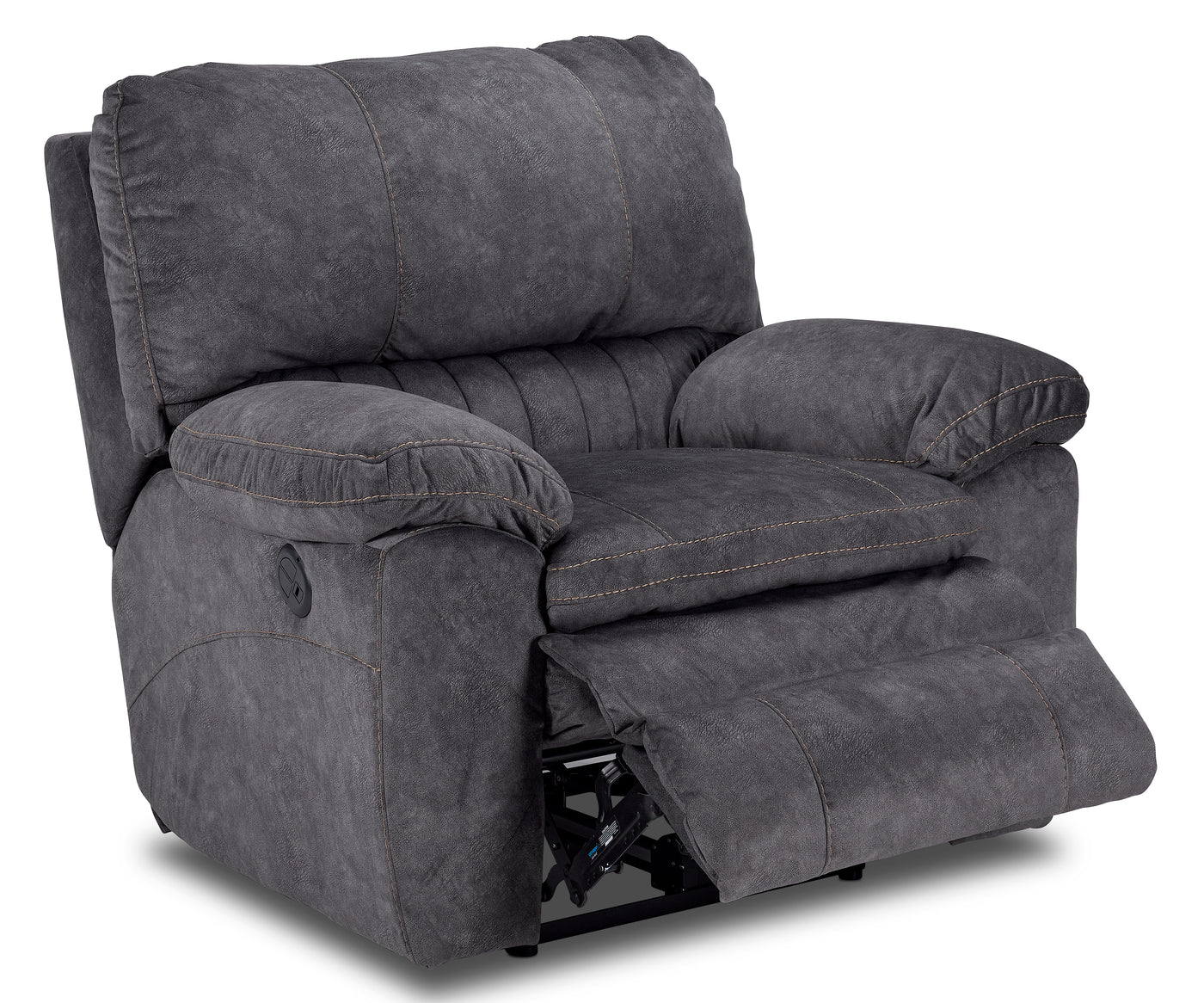 Reyes Power Reclining Sofa, Loveseat and Chair Set - Grey