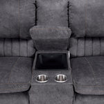 Reyes Power Reclining Sofa and Loveseat Set - Grey