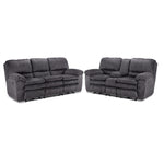 Reyes Power Reclining Sofa and Loveseat Set - Grey