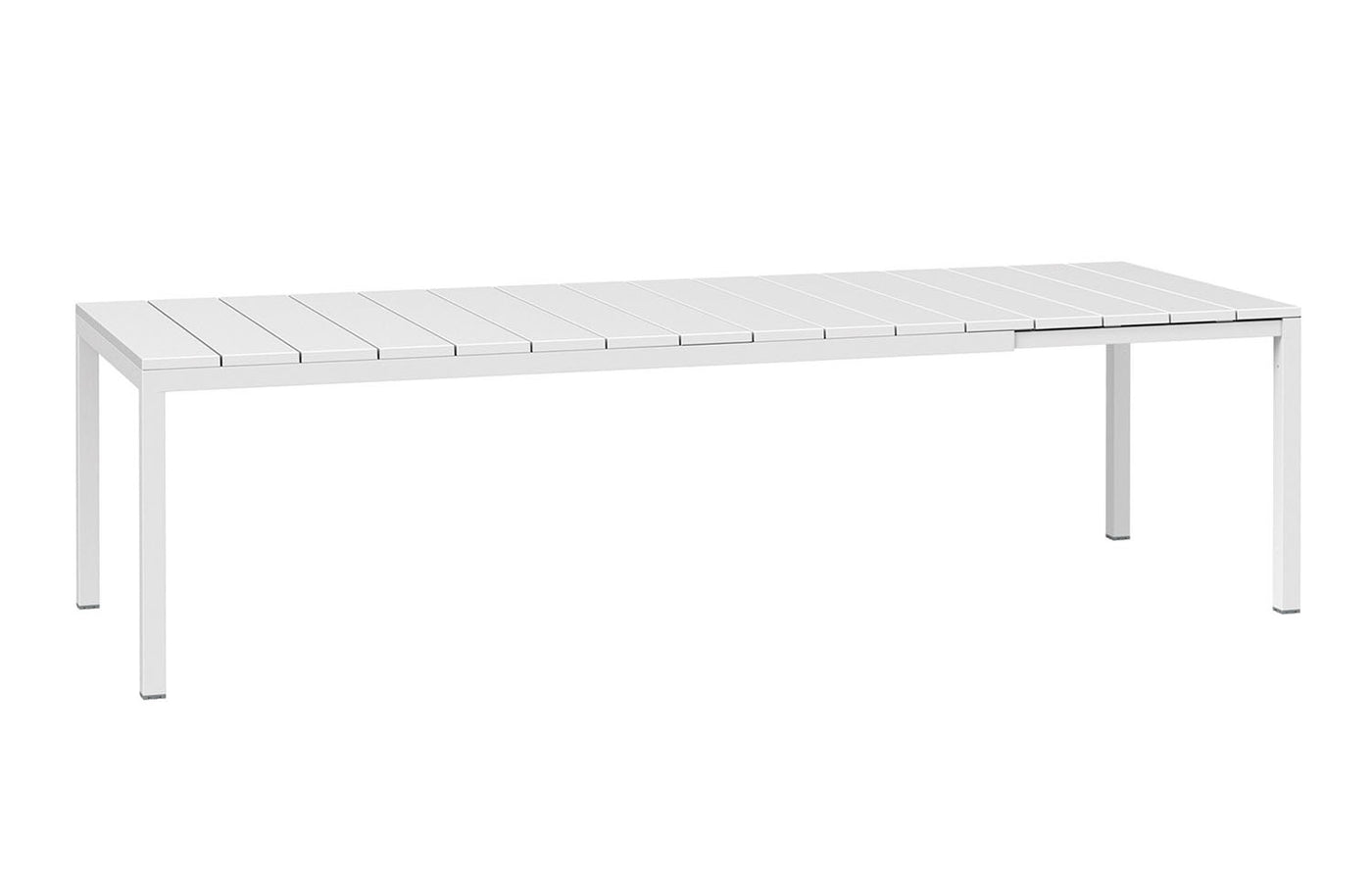 Nardi Rio 83"-110" Outdoor Extension Dining Table - White