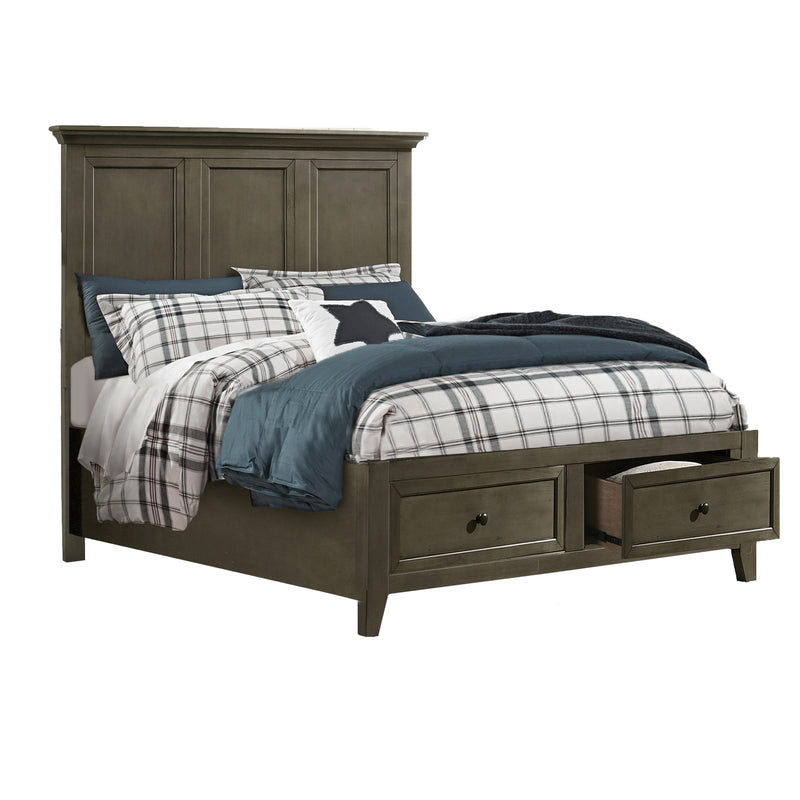 San Mateo 3Piece Full Storage Bed Pewter Leon's