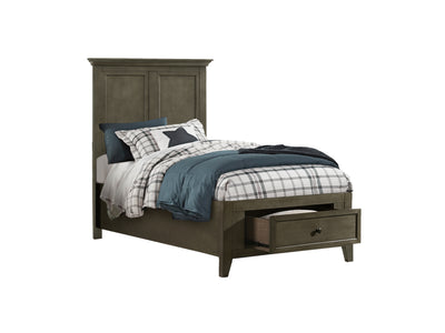 San Mateo 3-Piece Twin Storage Bed - Pewter