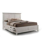 San Mateo 3-Piece King Storage Bed - Antique White