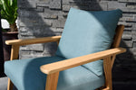 Bandrele Teak Outdoor Conversation - Set of 4 - Green/Natural