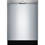 Bosch Stainless 300 Series 24" Scoop Handle 2-Rack Dishwasher - SHSM53B55N