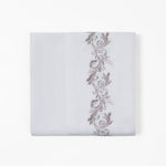 Orono 4 Pc. King Embroidered Sheet Set - White / Grey