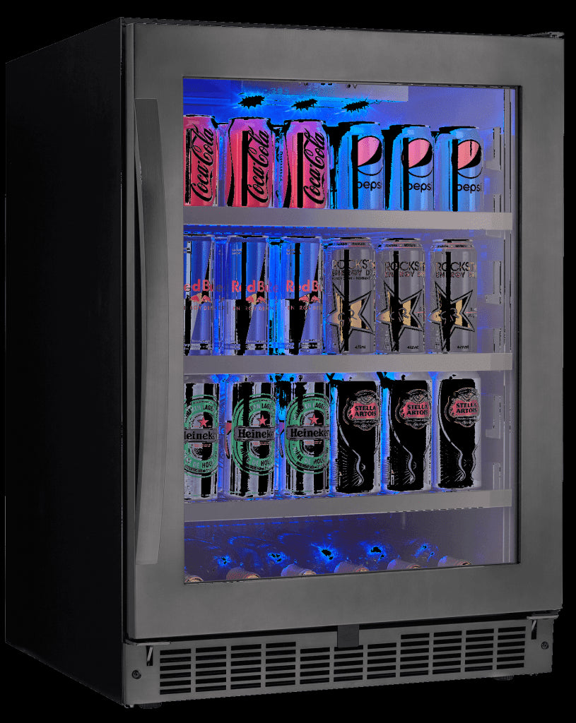 Danby Silhouette Black Stainless Beverage Centre 138 Can/ 6 Bottles SSBC056D3B-S