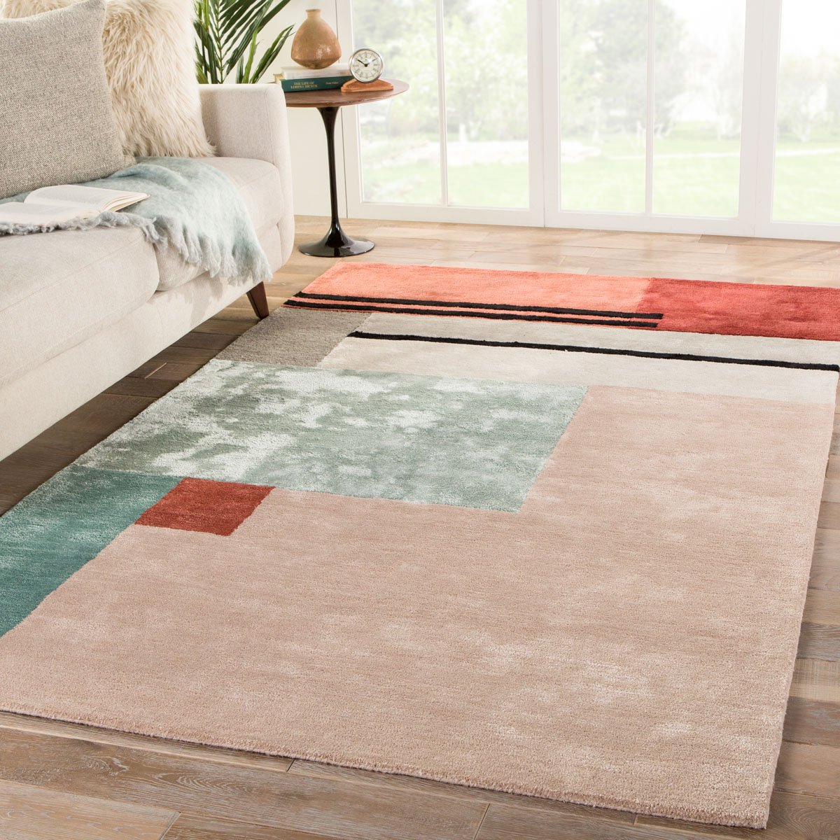 Athanasios V Area Rug - 7'10" X 10'10" - Pink/Red