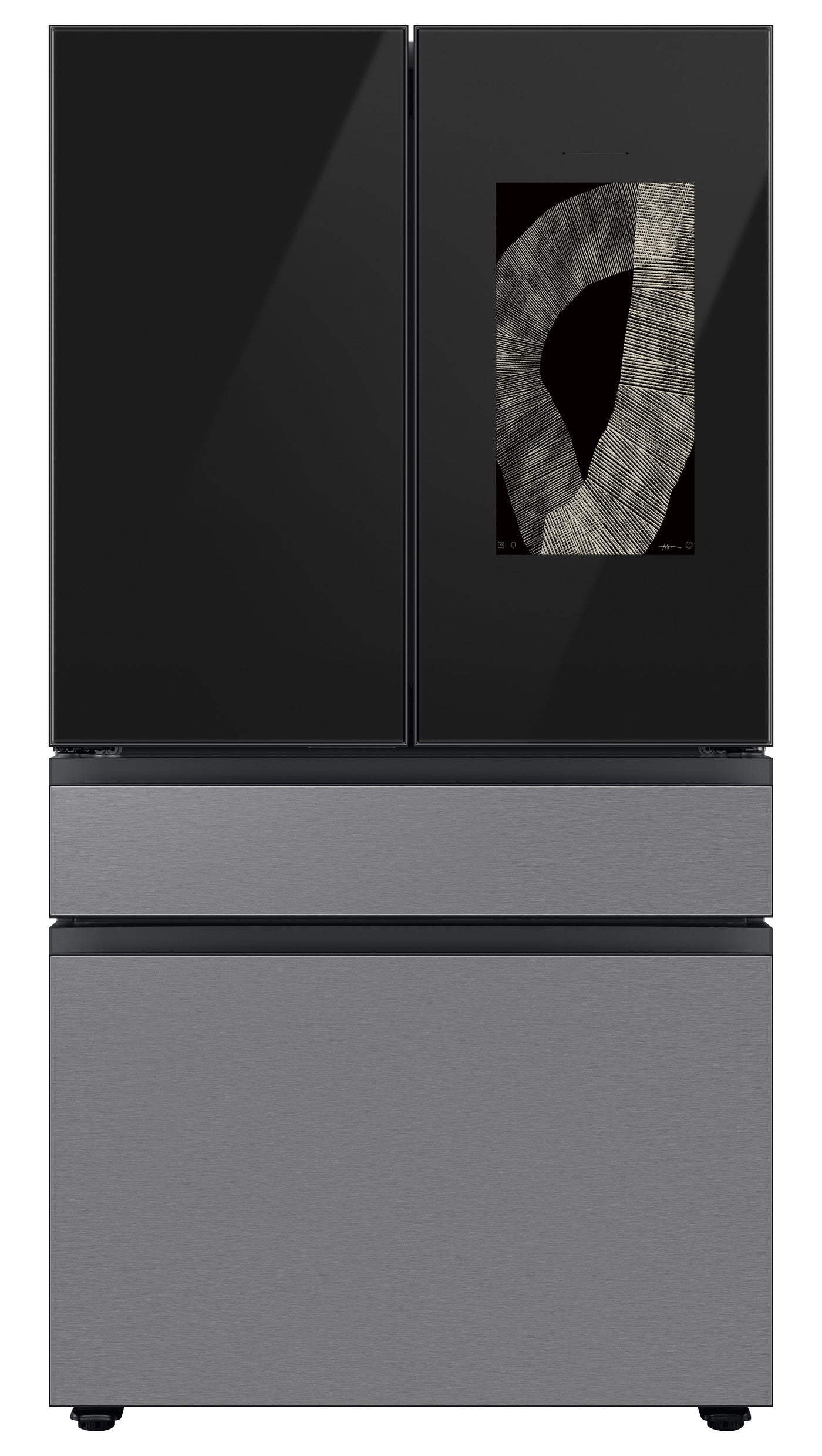 Samsung BESPOKE 36" 4-Door French-Door Refrigerator with Beverage Center and Family Hub (Without Panels) (28.6 cu.ft.) - RF29BB8900ACAC