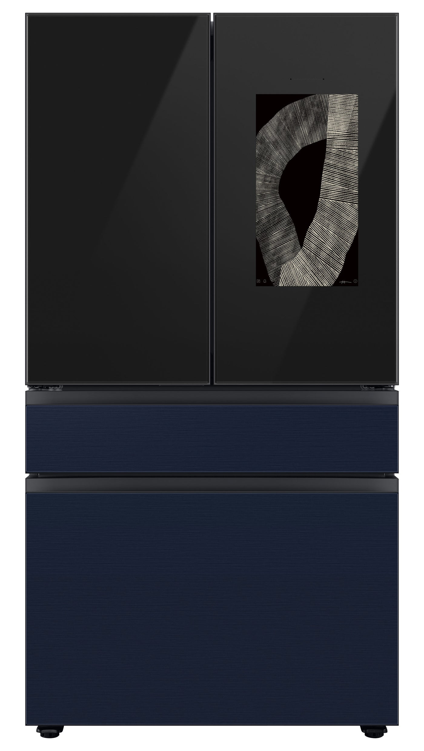 Samsung BESPOKE 36" 4-Door French-Door Refrigerator with Beverage Center and Family Hub (Without Panels) (28.6 cu.ft.) - RF29BB8900ACAC