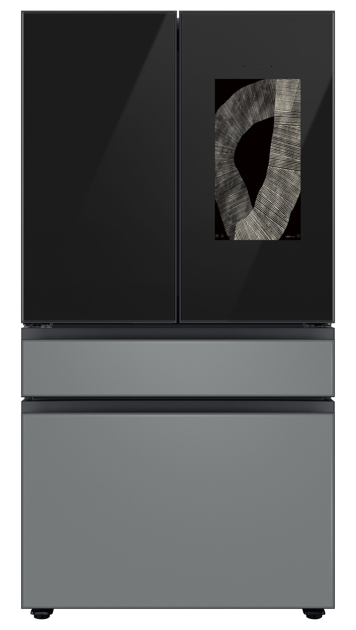 Samsung BESPOKE 36" 4-Door French-Door Refrigerator with Beverage Center and Family Hub (Without Panels) (28.6 cu.ft.) - RF29BB8900ACAC