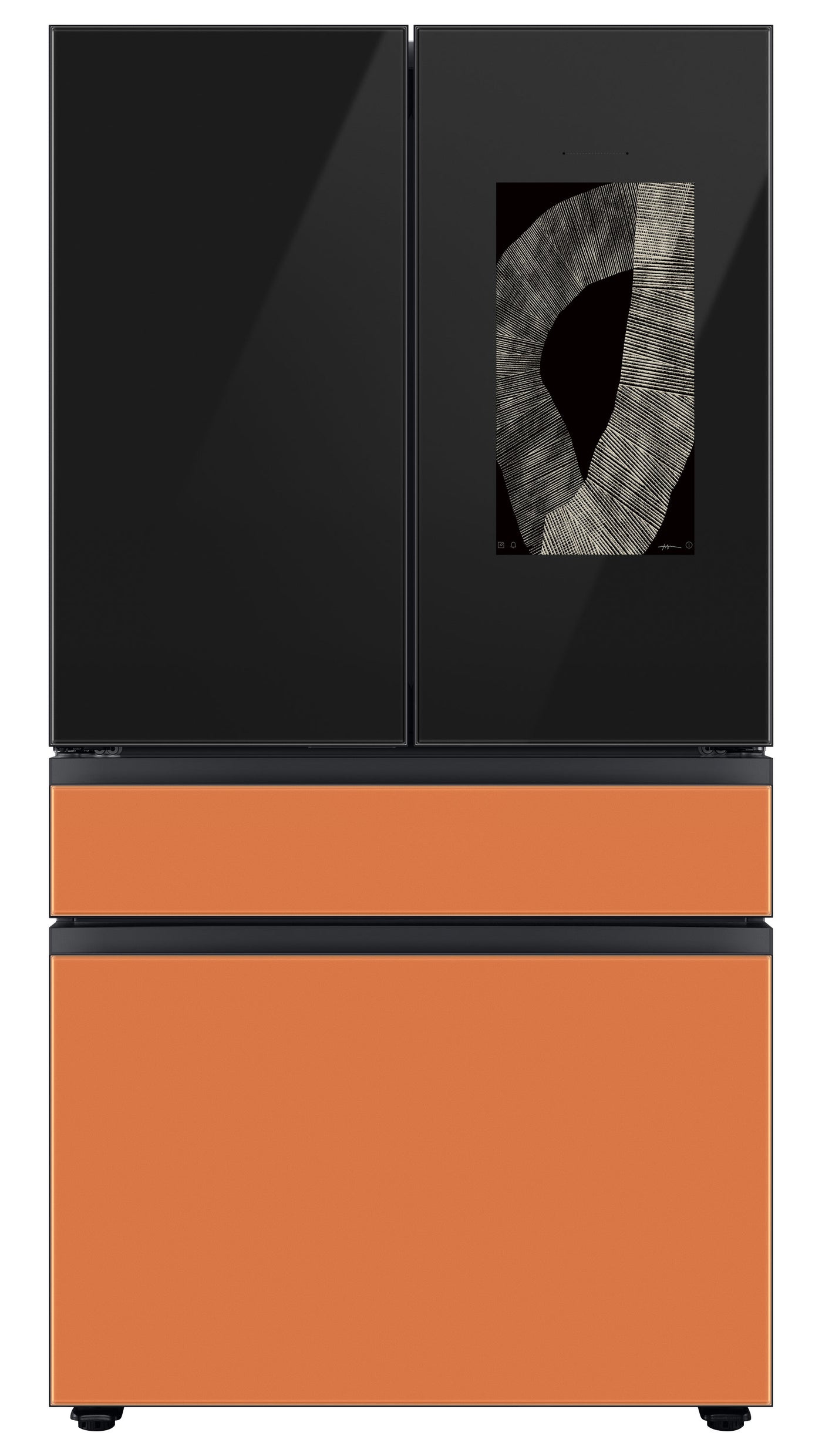 Samsung BESPOKE 36" 4-Door French-Door Refrigerator with Beverage Center and Family Hub (Without Panels) (28.6 cu.ft.) - RF29BB8900ACAC