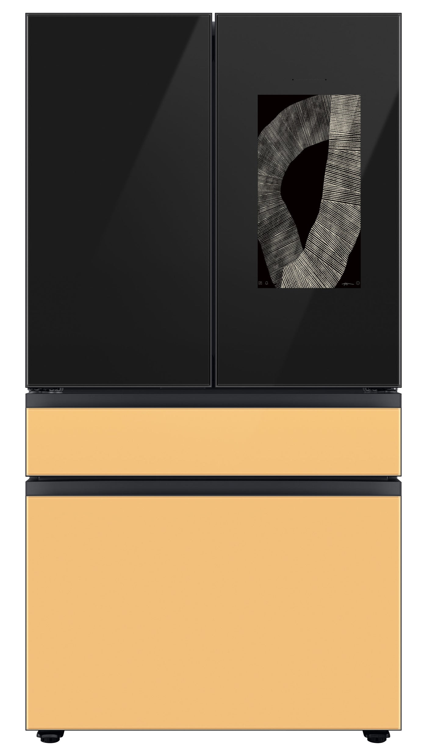 Samsung BESPOKE 36" 4-Door French-Door Refrigerator with Beverage Center and Family Hub (Without Panels) (28.6 cu.ft.) - RF29BB8900ACAC