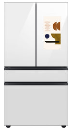 Samsung BESPOKE 36" 4-Door Counter-Depth Refrigerator with Beverage Center and Family Hub (Without Panels) (22.5 cu.ft.) - RF23BB8900AWAC