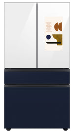 Samsung BESPOKE 36" 4-Door Counter-Depth Refrigerator with Beverage Center and Family Hub (Without Panels) (22.5 cu.ft.) - RF23BB8900AWAC