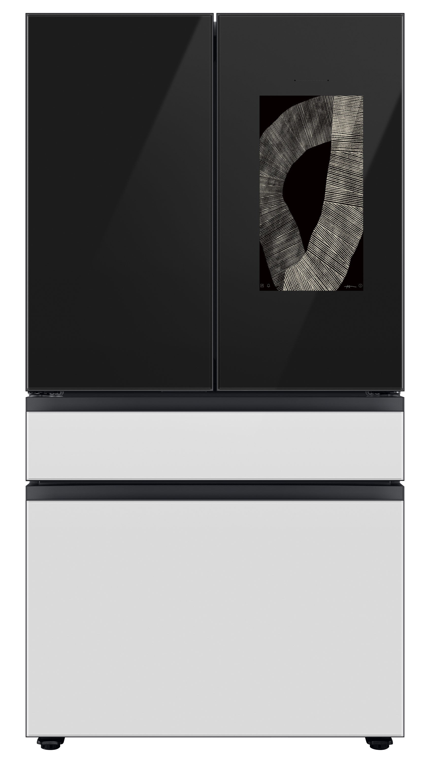 Samsung BESPOKE 36" 4-Door Counter-Depth Refrigerator with Beverage Center and Family Hub (Without Panels) (22.5 cu.ft.) - RF23BB8900ACAC