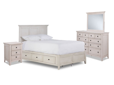 San Mateo 6-Piece Queen Storage Bedroom Package - Antique White