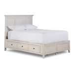 San Mateo 3-Piece King Storage Bed - Antique White