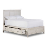 San Mateo 3-Piece King Storage Bed - Antique White