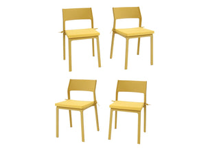 Nardi Trill II Outdoor Dining Side Chair - Set of 4 - Senape