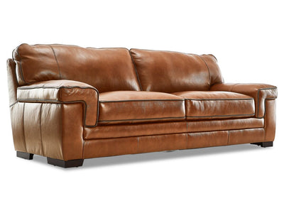 Stampede Leather Sofa - Chestnut