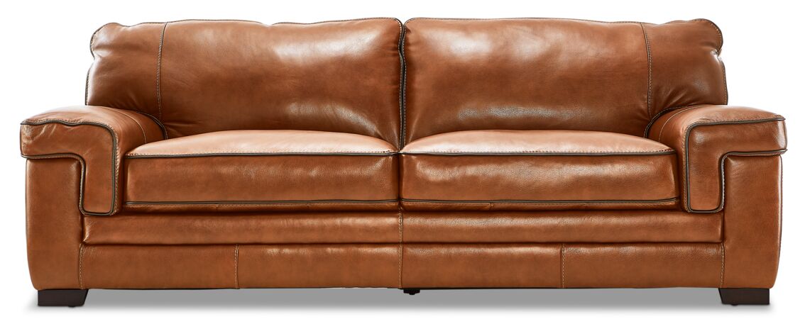 Stampede Leather Sofa - Chestnut
