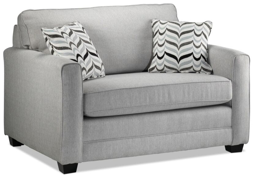Penelope Sofa, Loveseat and Chair and a Half Set - Grey