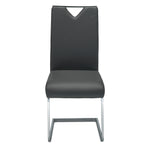 Skyline Side Chair - Charcoal, Chrome