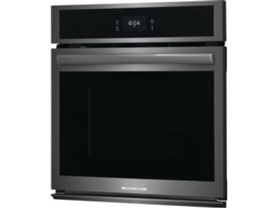 Frigidaire Gallery Smudge-Proof Black Stainless Steel 27" Single Wall Oven with Total Convection and Air Fry (3.8 Cu.Ft) - GCWS2767AD