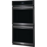 Frigidaire Gallery Smudge-Proof Black Stainless Steel 27" Double Wall Oven with Total Convection and Air Fry (7.6 Cu.Ft.) - GCWD2767AD