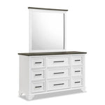 Abigail 6-Piece Twin Bedroom Package - White and Grey