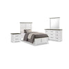 Abigail 6-Piece Twin Bedroom Package - White and Grey