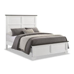 Abigail 3-Piece King Bed - White and Grey