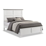 Abigail 3-Piece Queen Bed - White and Grey